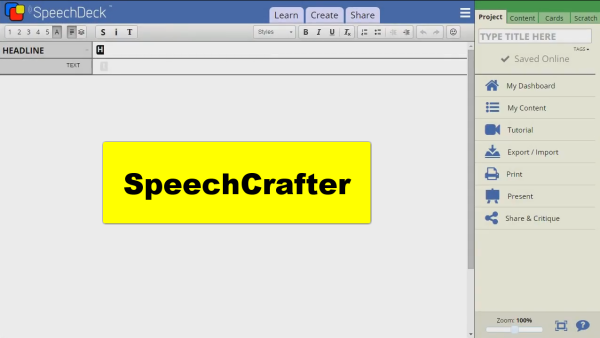 SpeechCrafter Editor Released to Public